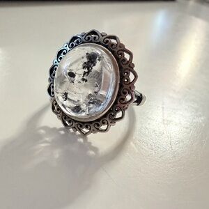 Enhydro Quartz in sterling silver adjustable band!